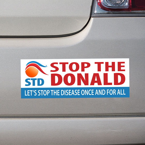 STD Stop the Donald Bumper Sticker