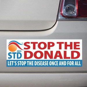 Anti Trump Bumper Sticker | STD | Stop the Donald