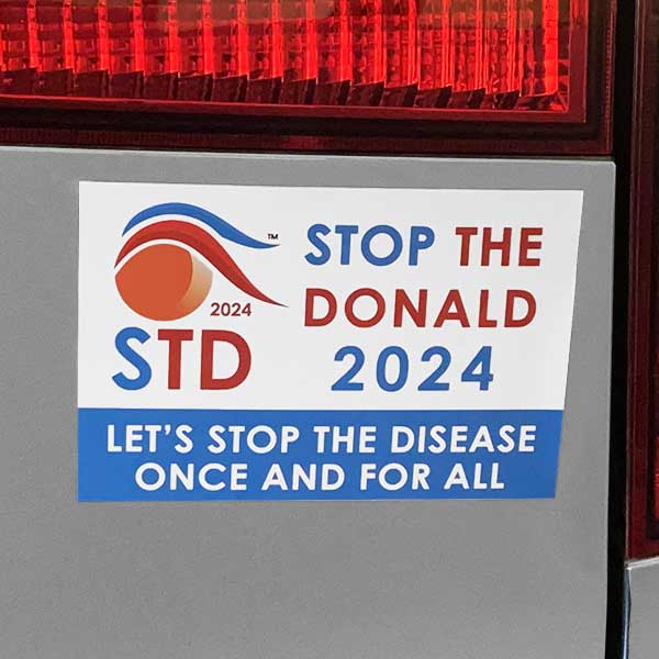 Anti Trump Sticker 2024 STD Stop the Donald Sticker