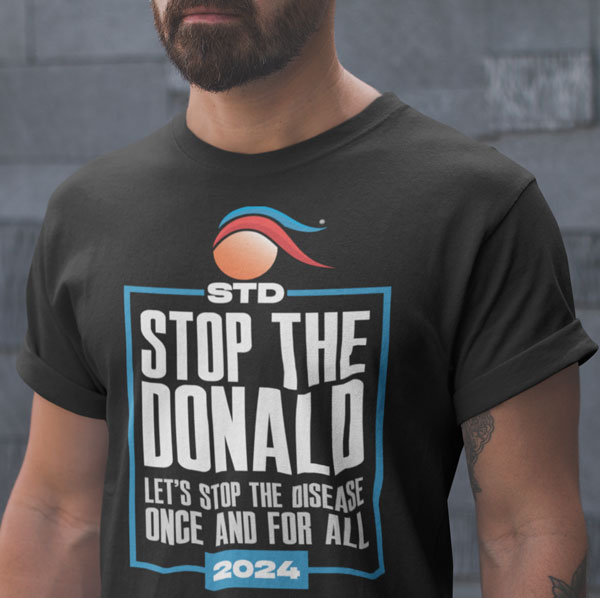 Black Stop the Donald Tshirt
