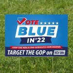 Gun Control Yard Sign | Vote Blue 2022
