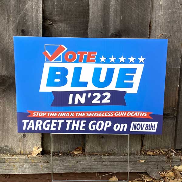 Target the GOP Yard Sign | Vote Blue in 22