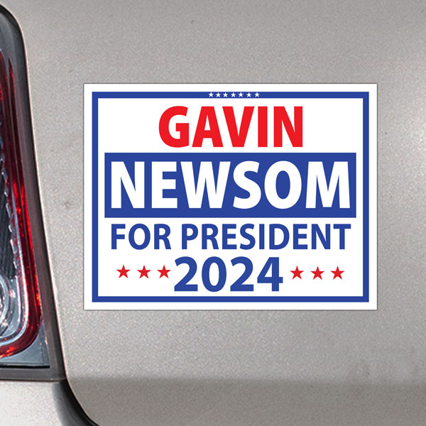 Newsom 2024 President Bumper Sticker
