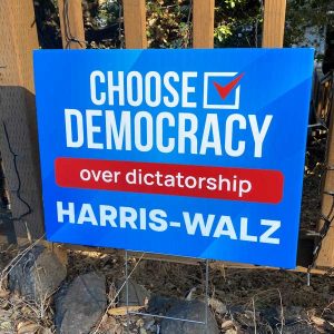 Harris Walz Yard Sign