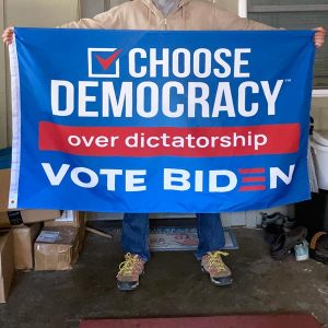 Choose Democracy over Dictatorship Flag | 2024 Anti Trump Flag