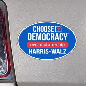 Harris Walz Car Magnet Choose Democracy